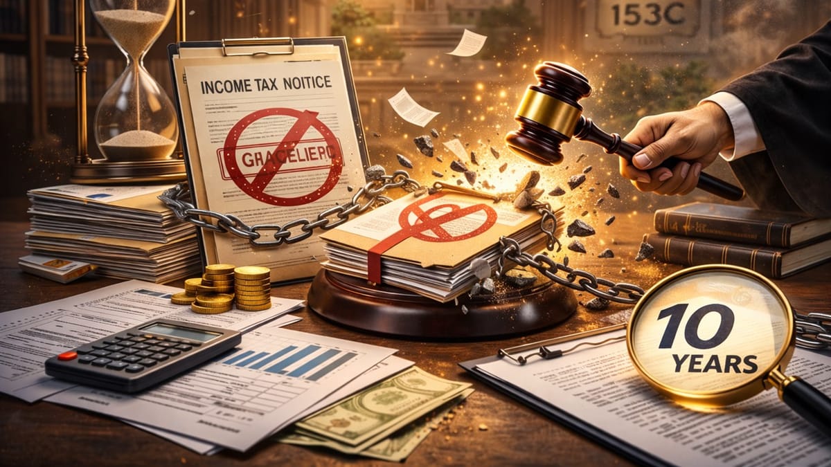 High Court Quashes Income Tax Notices Issued Beyond 10-Year Limit Under Section 153C