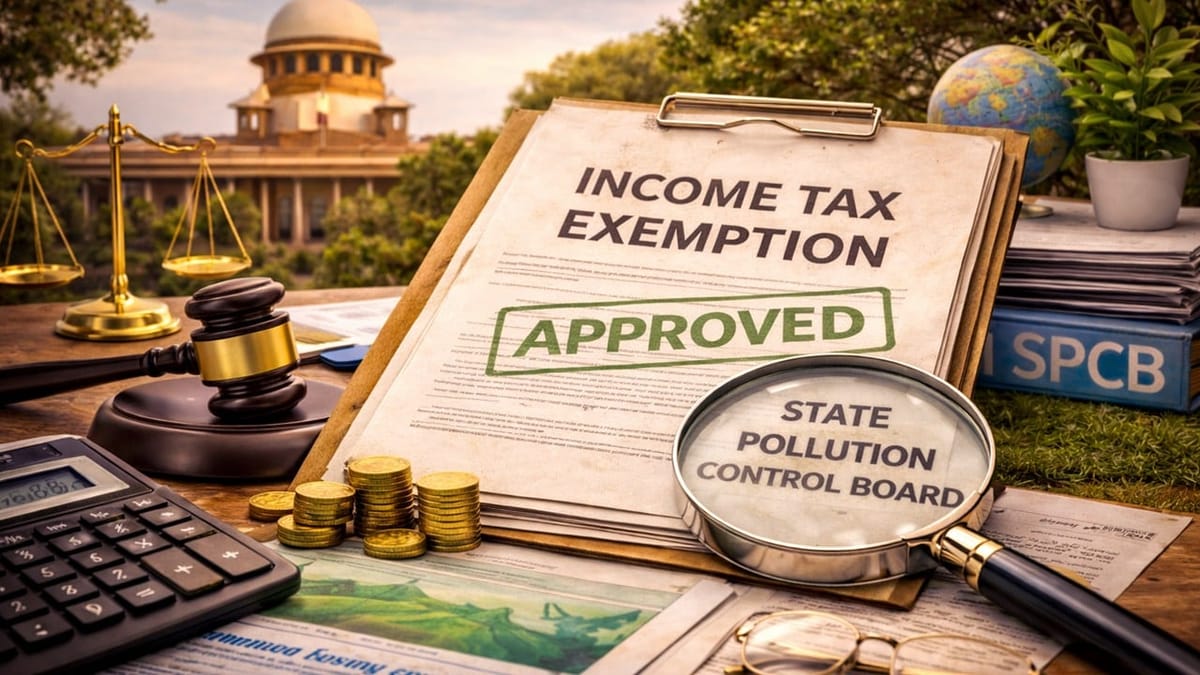 Supreme Court Upholds HC Direction to Notify State Pollution Control Boards for Income Tax Exemption