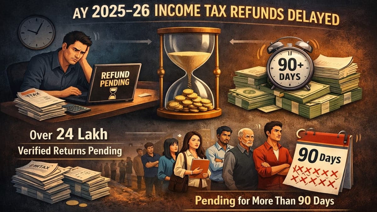 ITR Filed but Refund Not Received? Over 24 Lakh Returns Pending Beyond 90 Days