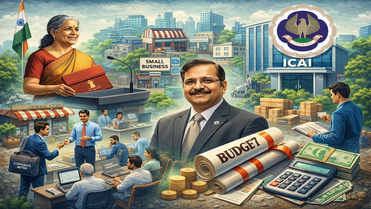 ICAI creates Corporate Mitra in line with Budget 2026 to support afforadable Professional Services in small cities