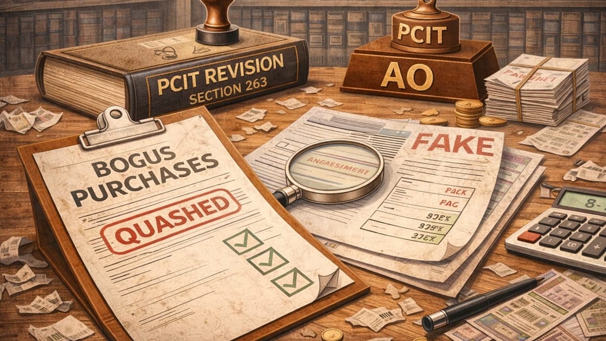 PCIT’s Section 263 revision quashed where AO had made due enquiries on alleged bogus purchases
