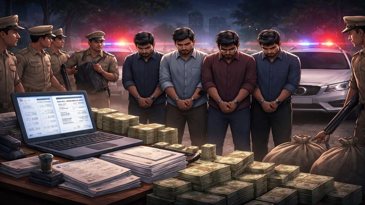 Police Bust Fake GST Racket; Rs. 7.03 Crore ITC Fraud Uncovered