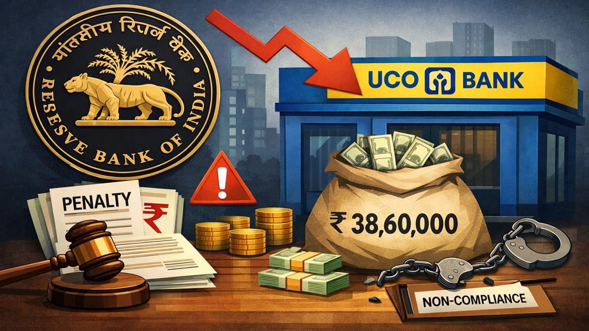 RBI Levies Penalty of Rs 38.60 Lakh on UCO Bank Due to Regulatory Non-Compliance