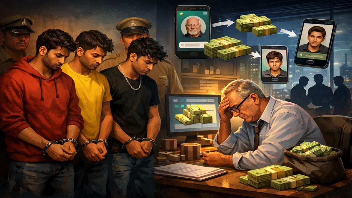 Rajasthan Gang Held for Rs. 99.8 Lakh Fraud Through Fake Messaging Account