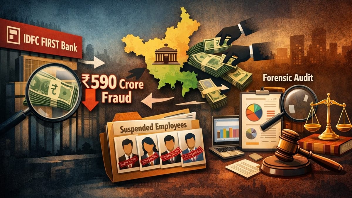 Rs. 590 Crore Fraud Unearthed at IDFC FIRST Bank’s Chandigarh Branch; Four Employees Suspended