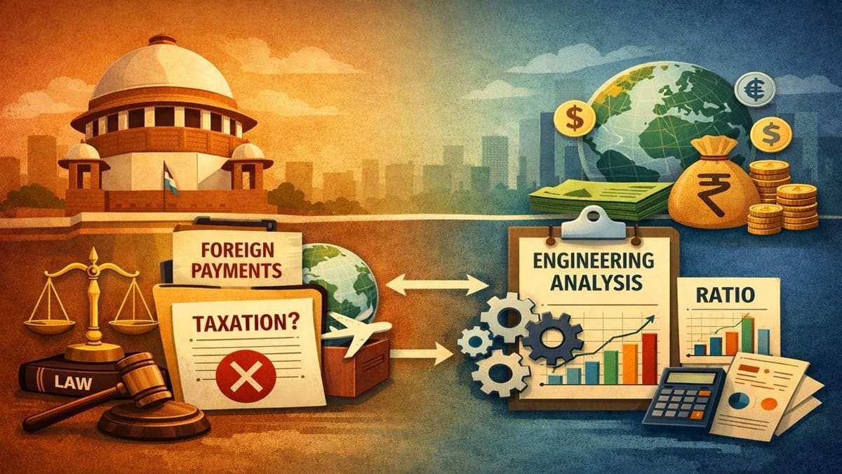 SC Refuses to Reopen Taxability of Foreign Payments, Applies Engineering Analysis Ratio