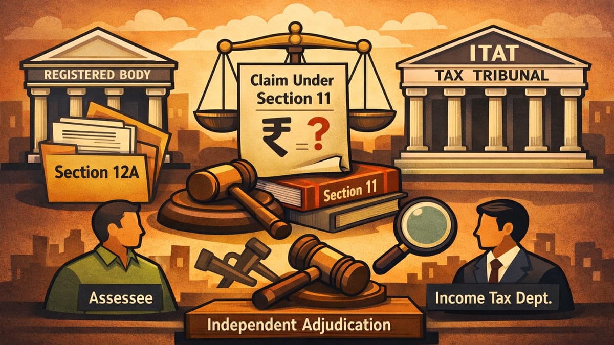 Section 12A-Registered Body’s Claim Under Section 11 Requires Independent Adjudication, Rules ITAT