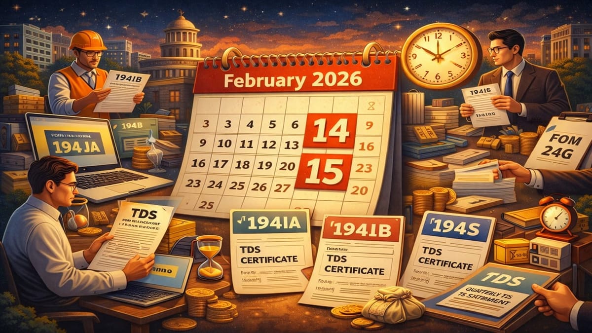 TDS Deadlines in February 2026: Key Dates Every Taxpayer Must Know