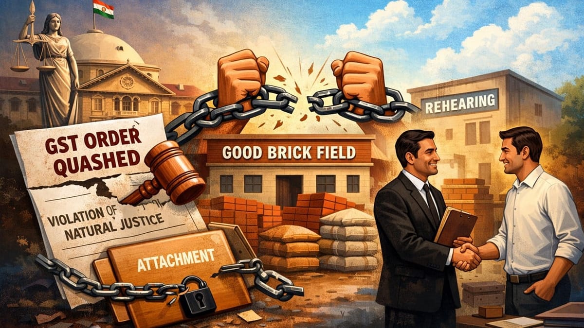 Natural Justice Breaching: Allahabad High Court Invalidates GST Order for Lack of Proper Hearing