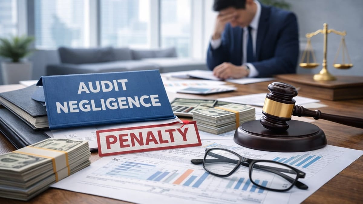 Chartered Accountant Penalized Rs. 50,000 For Failure To Exercise Audit Due Diligence