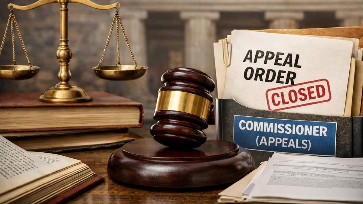 Commissioner (Appeals) Became Functus Officio After Passing Earlier Order: HC