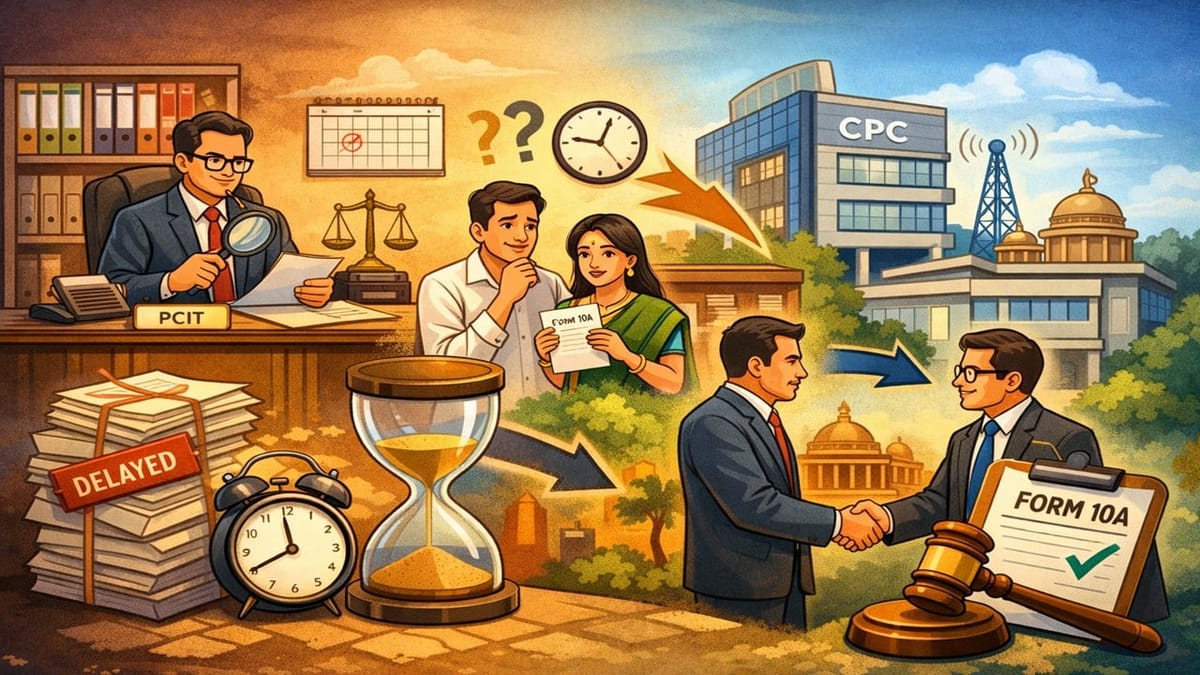 Income Tax clarification on Authority to Condone Delay in Filing Form 10A under Section 12A