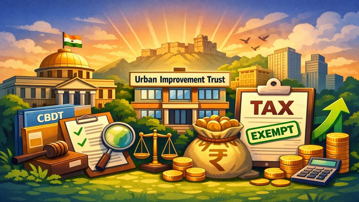 CBDT Notifies Urban Improvement Trust for Income Tax Exemption under Section 10(46A)