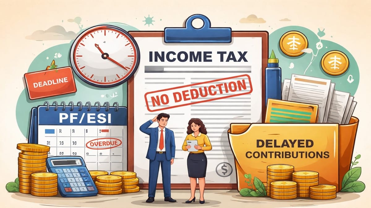 Delayed PF/ESI Employee Contributions Cannot be Allowed for Deduction Even if Paid Before Return Filing: ITAT