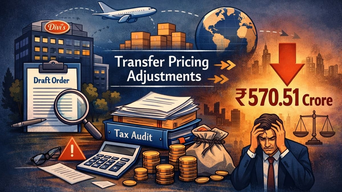 Divi’s Laboratories Receives Rs 570.51 Crore Draft Order Over Transfer Pricing Adjustments