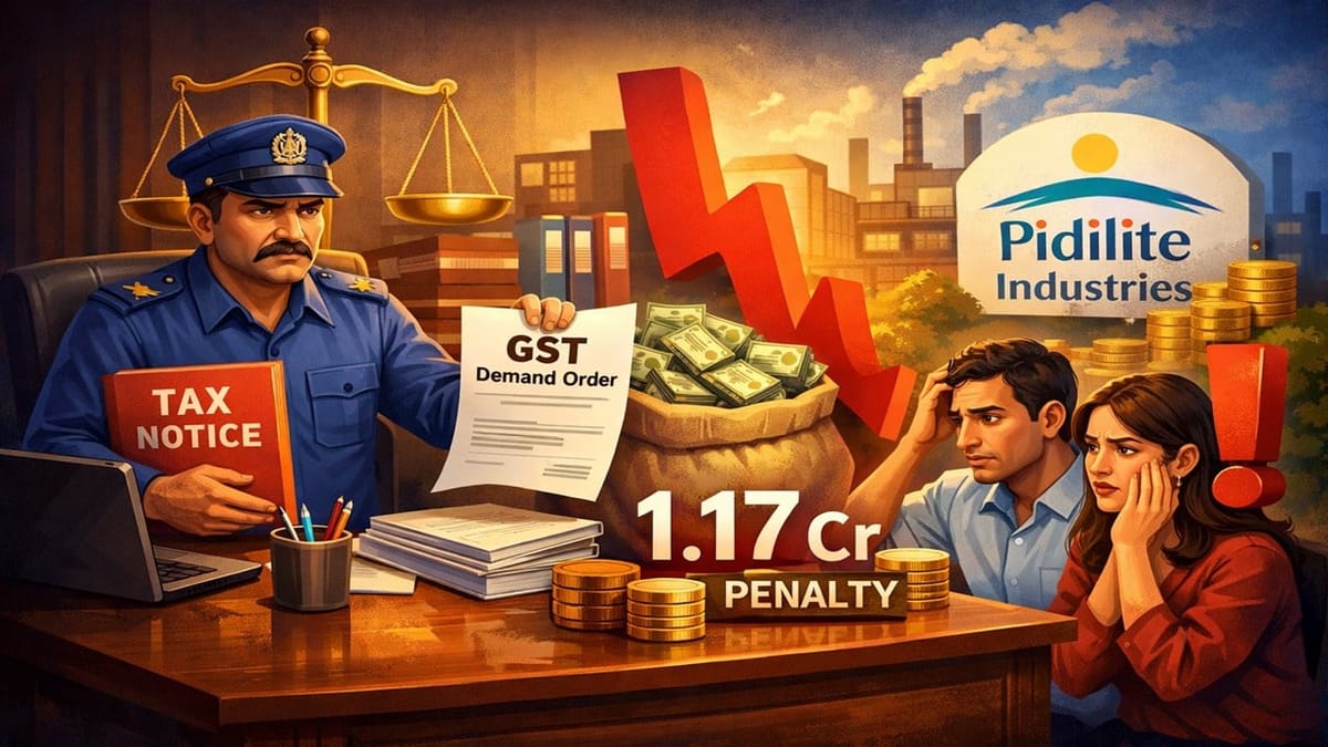 GST Department Imposes Rs 1.17 Crore Penalty on Pidilite Industries