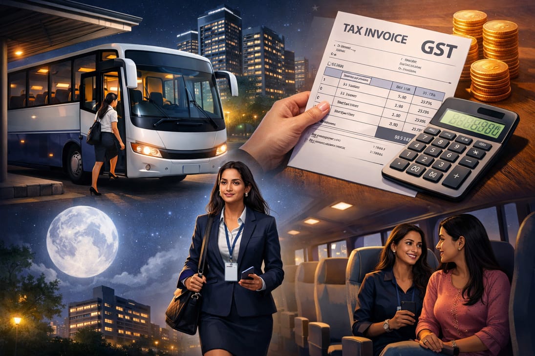 GST AAR: ITC Allowed on Mandatory Employee Transport, Limited to Night Shift Women