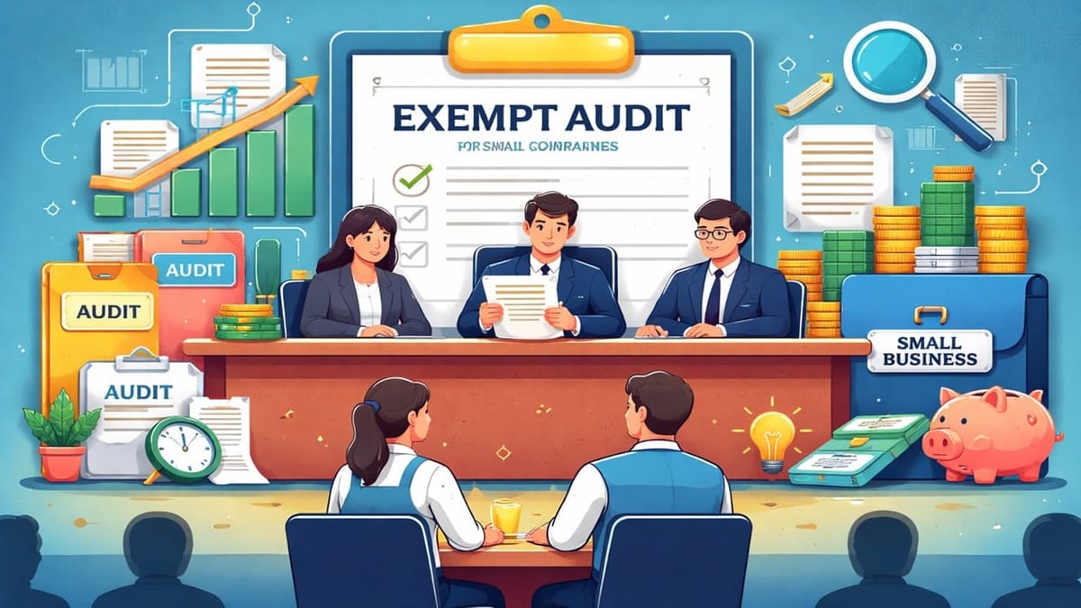 Government Reviewing Proposal to Exempt Audit for Small Companies