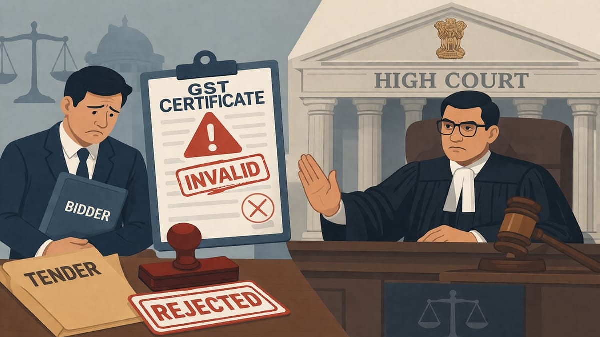 High Court Upholds Tender Rejection Over Invalid GST Submission by Bidder