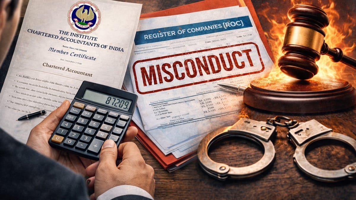 ICAI Holds CA Guilty of Professional Misconduct In ROC Complaint Case