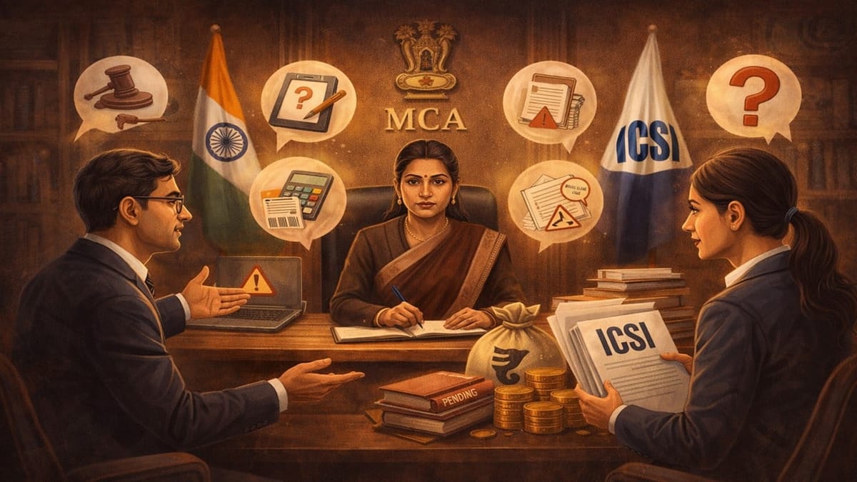 ICSI Representation to MCA: Key Practical Challenges Faced by Companies and Professionals