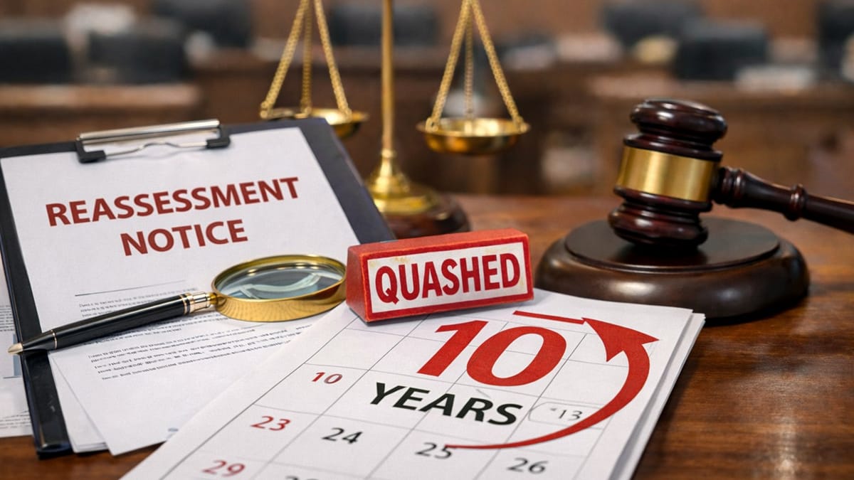 High Court Quashes Reassessment Notice Issued Beyond 10-Year Limitation
