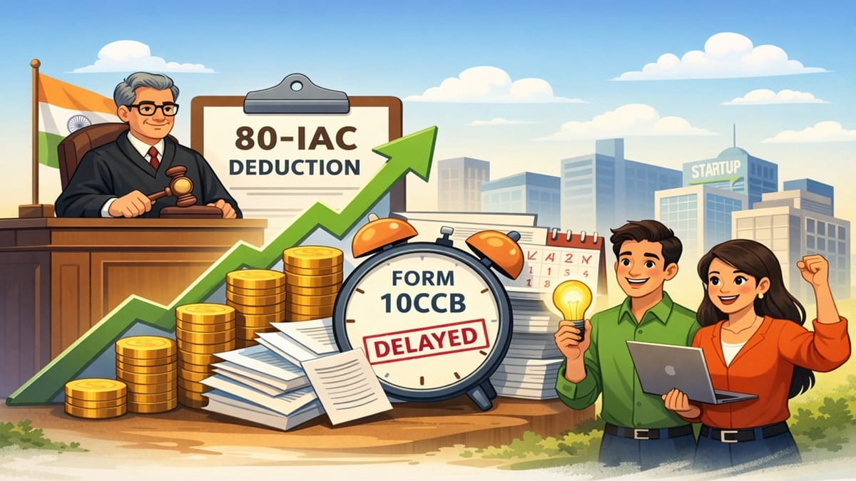 ITAT Allows Section 80-IAC Deduction Despite Delay in Filing Form 10CCB