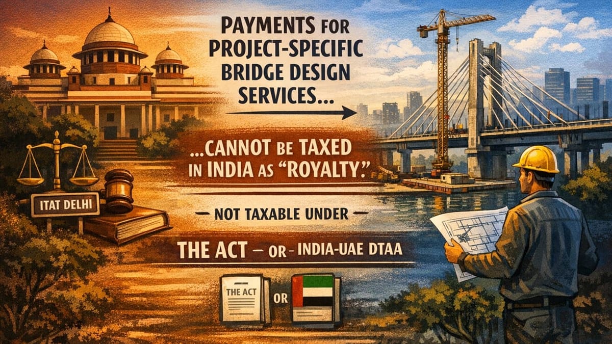 Big Win for UAE Assessee: ITAT Holds Design Fees Not Taxable as “Royalty” Under India-UAE DTAA