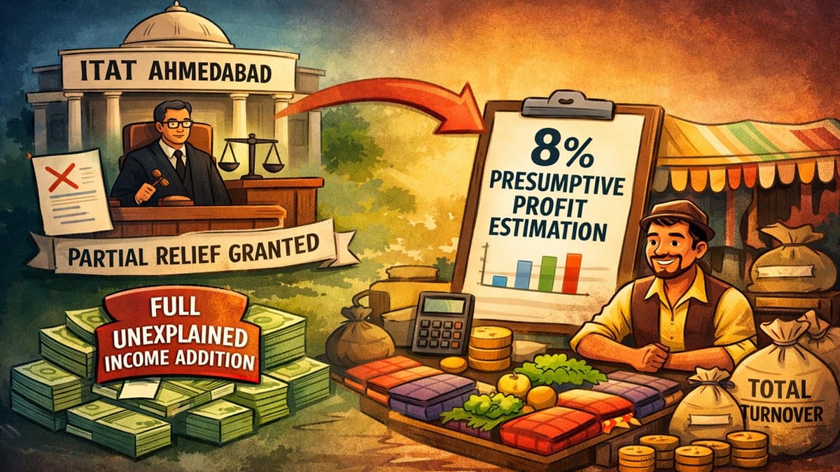 ITAT Grants Major Relief to Small Trader, Limits Tax Liability Using 8% Presumptive Income Rule