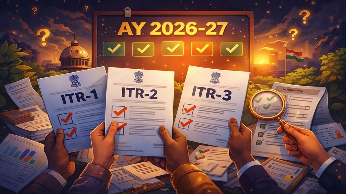 All ITR Forms for AY 2026-27 Notified: Check Eligibility Rules