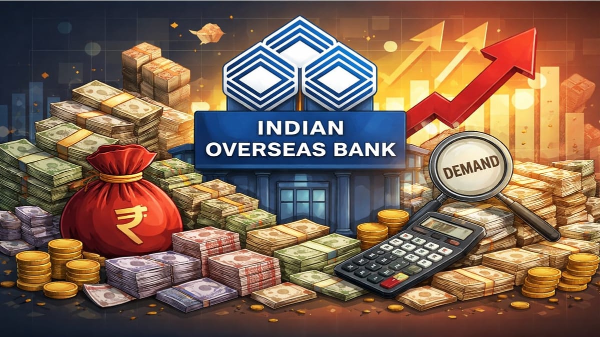 Indian Overseas Bank Faces Significant Demand of Rs 1742.96 Crore