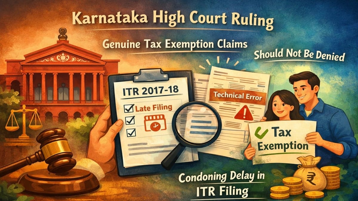 ITR Delay Condoned: Karnataka High Court Protects Trust’s Legitimate Tax Exemption Rights
