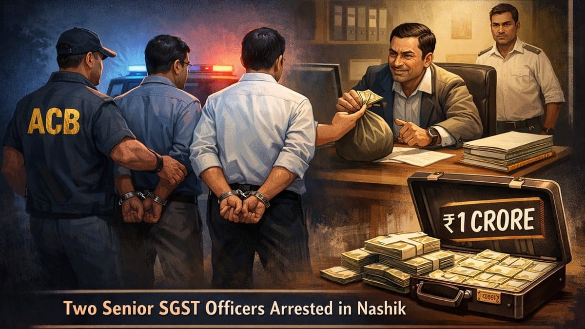 2 Senior GST Officers arrested Allegedly Demanding Rs 1 Crore Bribe