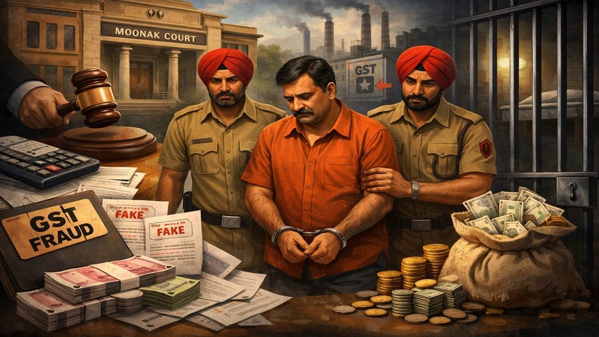 Moonak Court Sentences Trader to Three-Year Jail for Rs 6.28 Crore GST Billing Fraud
