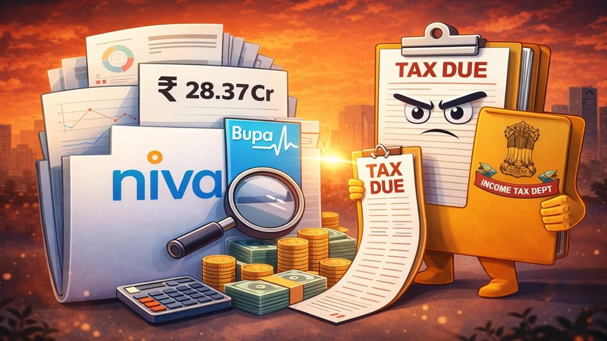 Niva Bupa Receives Rs 28.37 Crore Tax Demand Order from Income Tax Department