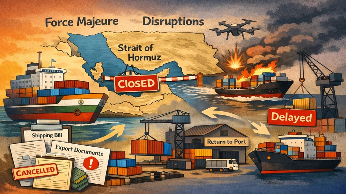 CBIC Waives Fee for Amending or Cancelling Export Documents Due to Force Majeure