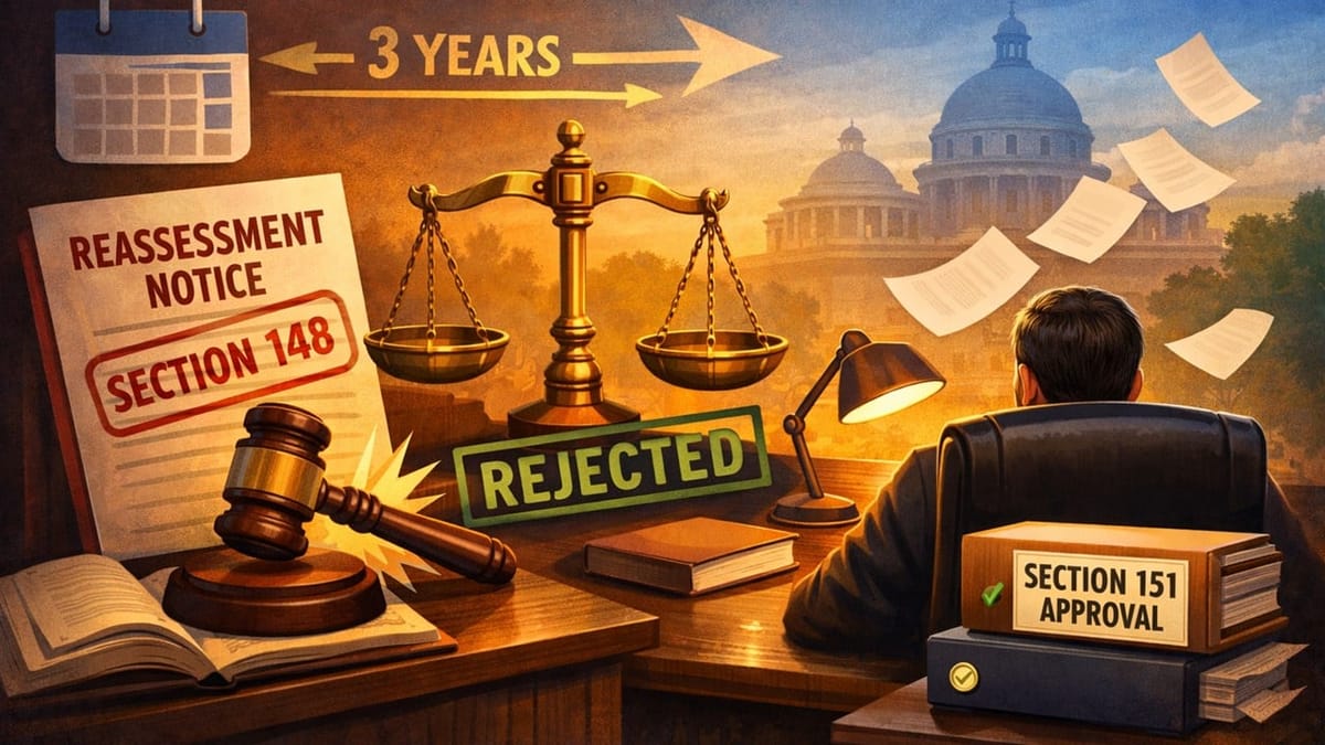 Section 148 Notice After 3 Years Must Be Approved by Higher Authority: ITAT Delhi