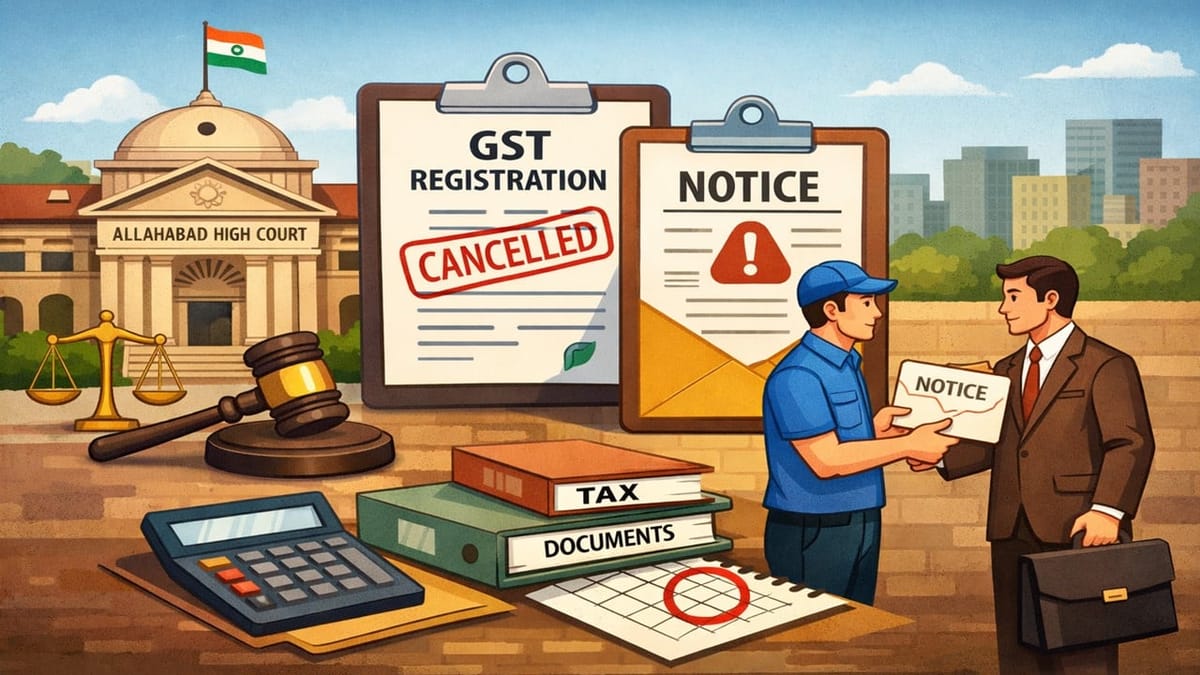 Notices Issued After Cancellation of GST Registration Must be Served Physically: Allahabad HC