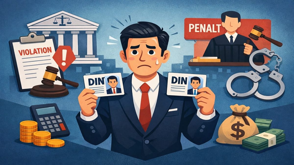 ROC Imposes Penalty on Directors for Holding Two DINs