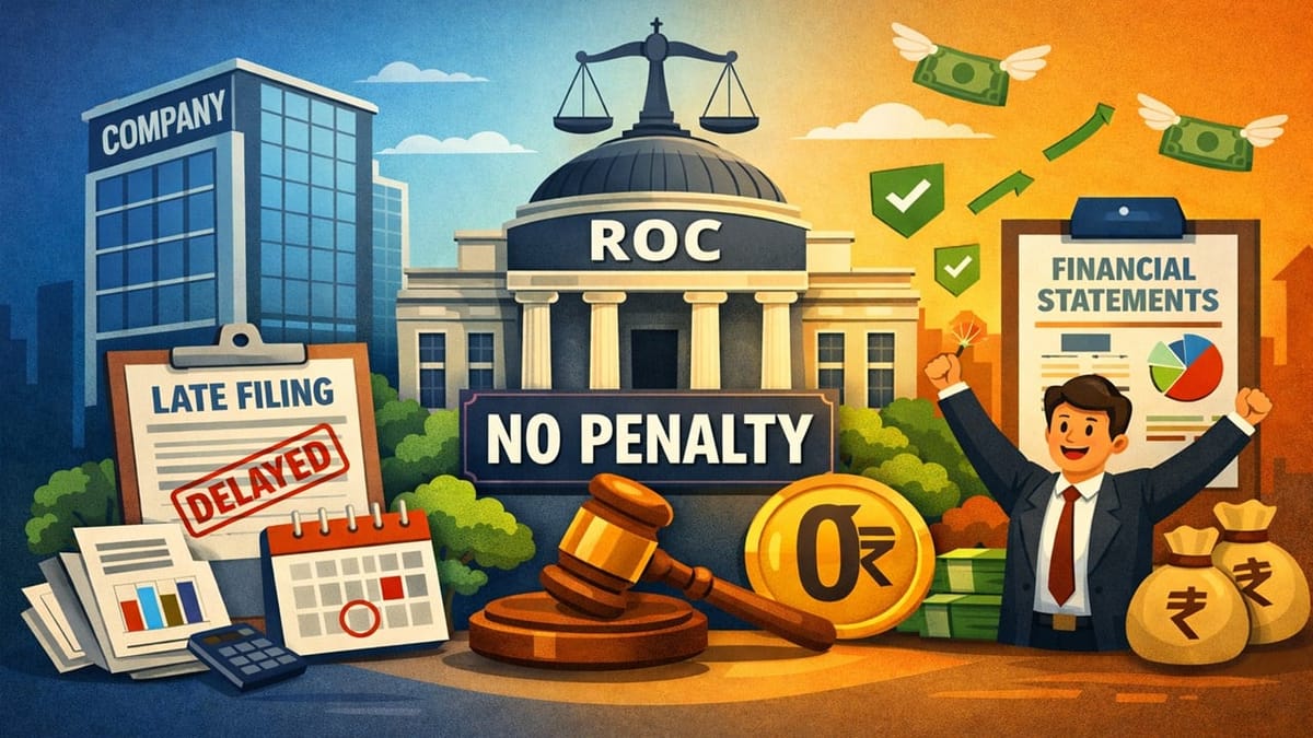 ROC Levies Zero Penalty on Company Despite Late Filing of Financial Statement: Know How