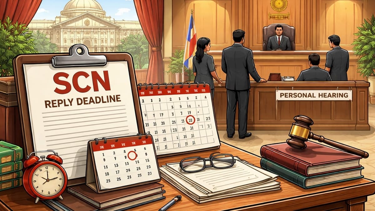 SCN Reply Deadline Should be Fixed Before Personal Hearing Date: Allahabad HC