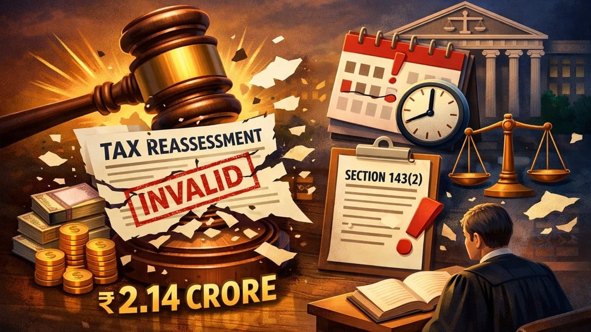 ITAT Holds Section 143(2) Notice within statutory period Mandatory in Reassessment; Quashes Order For Being Time-Barred