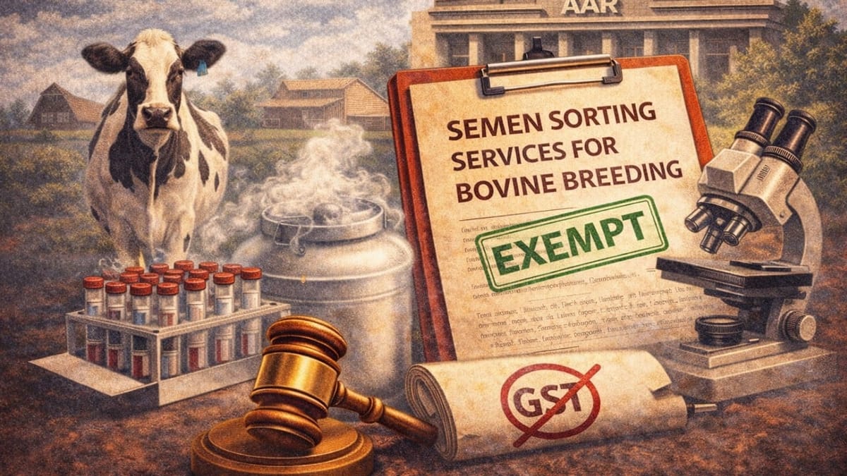 AAR Holds Semen Sorting Services for Bovine Breeding Exempt from GST