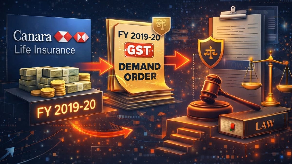 Canara HSBC Life Insurance Company Faces GST Demand for Excess ITC Availment in GSTR-3B