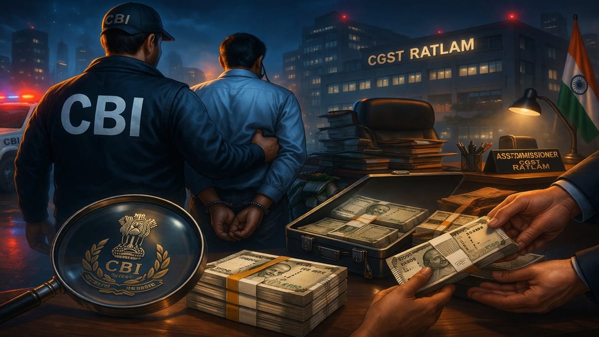 GST Assistant Commissioner arrested by CBI in Rs 5 lakh Bribery Case