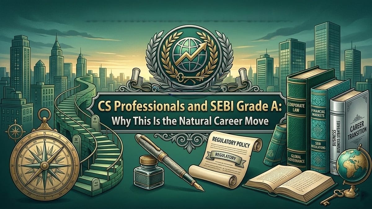 CS Professionals and SEBI Grade A: Why This Is the Natural Career Move