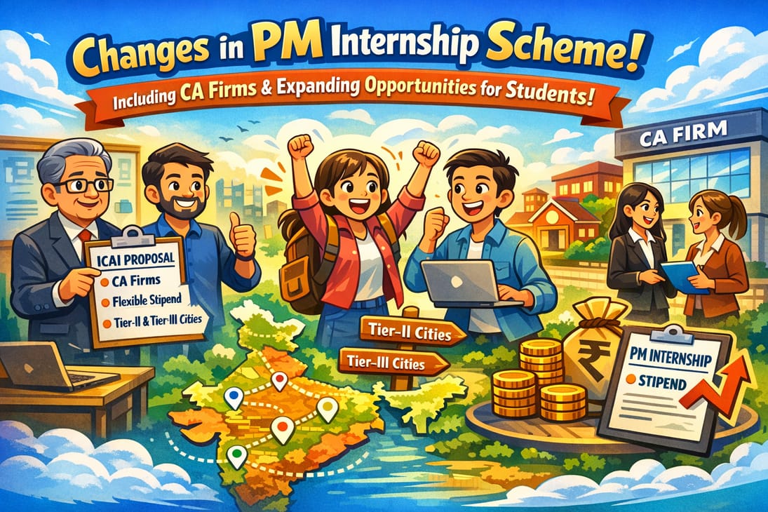 ICAI requests govt to tweak PM Internship Scheme: Proposes to Increase Internships in Small Towns