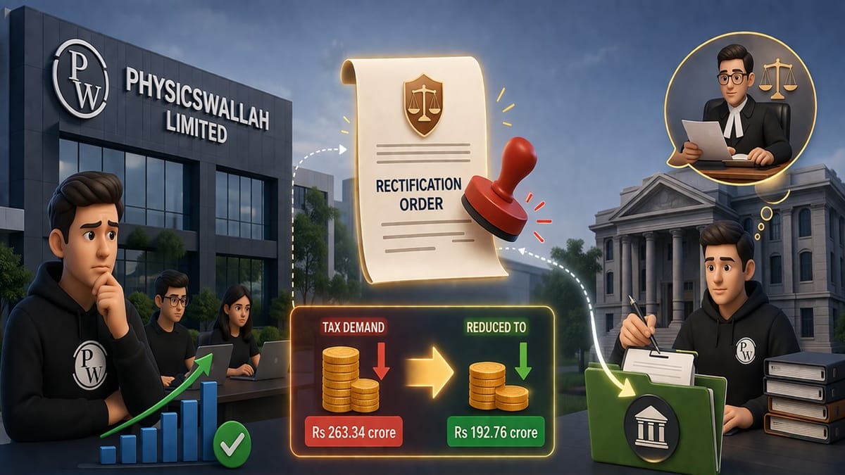 Income Tax Demand Against Physicswallah Reduced to Rs 192.76 Cr; Company plans to File Appeal Before CIT(A)