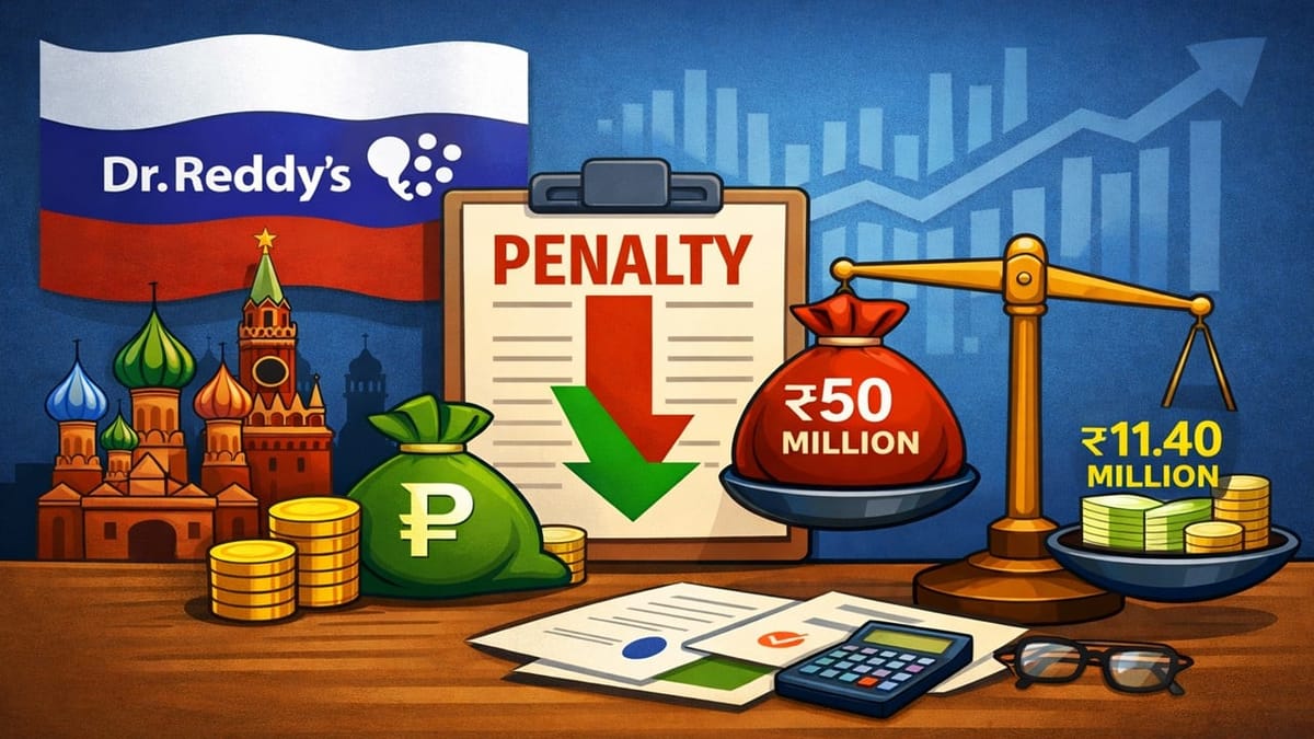 Dr. Reddy’s Russian Subsidiary Gets Major Relief as Penalty Reduced to Rs 11.40 Million