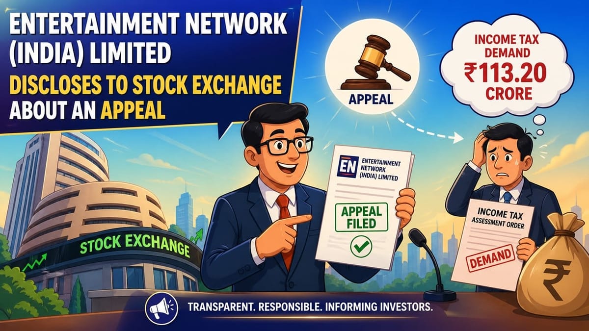 Entertainment Network India Challenges Rs 113.20 Crore Income Tax Assessment Order Before CIT(A)